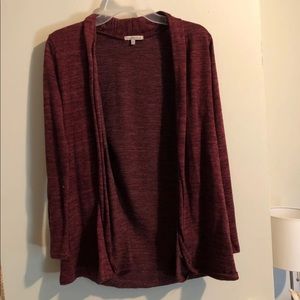 Maroon cardigan